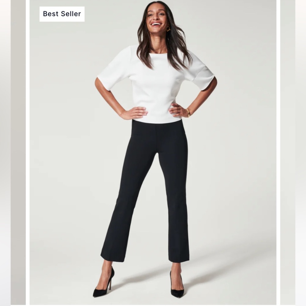 Black Spanx Perfect Pant Kick Flare